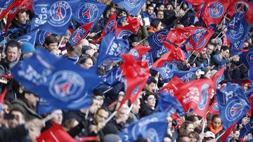 La afici&oacute;n del PSG espera obtener la victoria en el Santiago Bernab&eacute;u. 