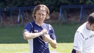 <b>EN FORMA. </b>Modric lleva entrenándose toda la semana en Londres.