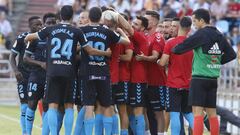 Primer gol del Lugo en su partido contra el Mallorca.