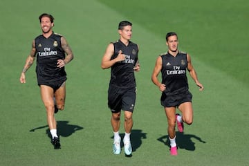 James Rodríguez in training