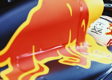 Detalle del monoplaza de Max Verstappen.