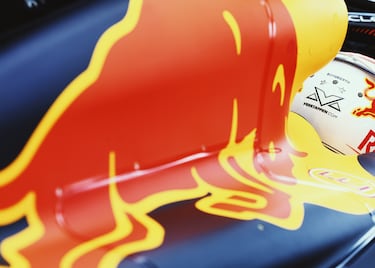 Detalle del monoplaza de Max Verstappen.