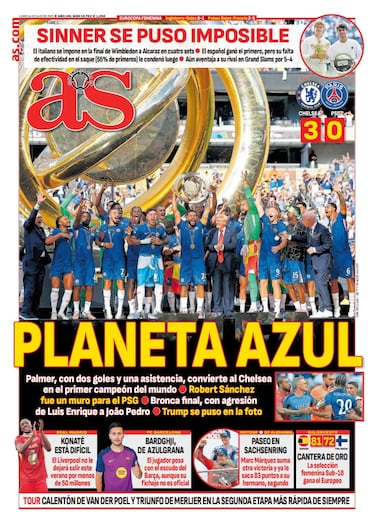 Las portadas de AS de julio