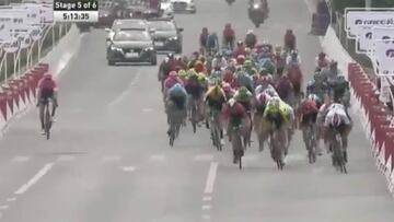 Formidable sprint de Gaviria para ganar etapa del Tour de Guangxi