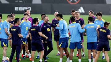 10/01/26 SUPERCOPA DE ESPAÑA 2026 JEDDAH
ENTRENAMIENTO BARCELONA
GRUPO HANSI FLICK ENTRENADOR RONALD ARAUJO