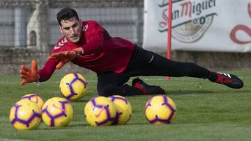 Sergio Herrera entrenando