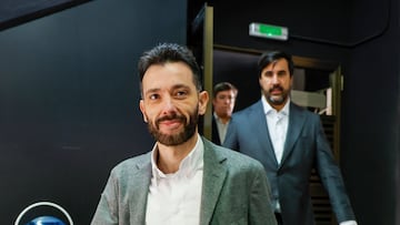 Carlos Corberán, el día de su presentación con el Valencia.