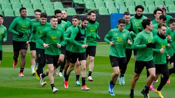 Trote de los jugadores del Racing.