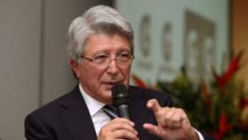 El presidente del Atlético Enrique Cerezo.