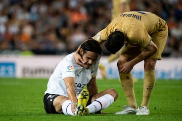 Cavani has struggled to stay fit during his time at Valencia.