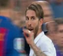 Sergio Ramos, tras su expulsión, a Piqué: "Ahora hablas"