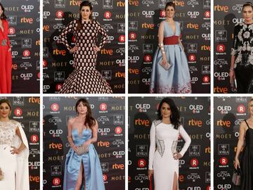 50 vestidos que se lucieron en la alfombra roja de los Goya