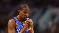 Durant pone fin a su racha después de 41 partidos