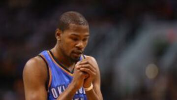 Durant pone fin a su racha después de 41 partidos