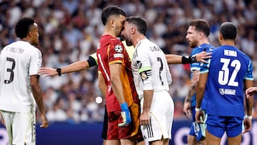 Rifirife entre Gerónimio Rulli e Daniel Carvajal.