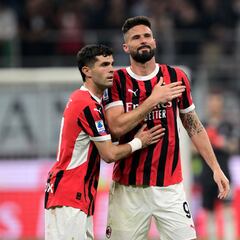 Pulisic cierra su gran temporada con AC Milan al nivel de Leão y Dybala