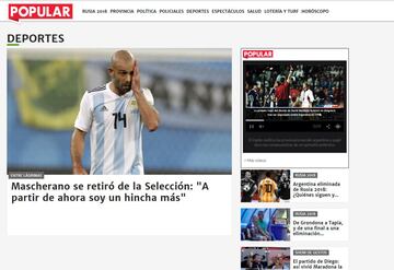 Así vieron en Argentina el fracaso de su selección en el Mundial