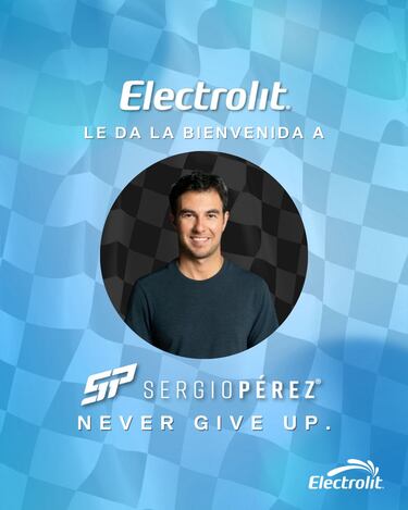 Electrolit, nuevo patrocinador de Sergio Pérez