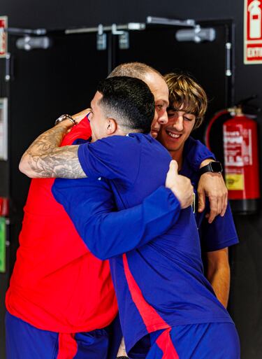 Saludos en la concentración. 