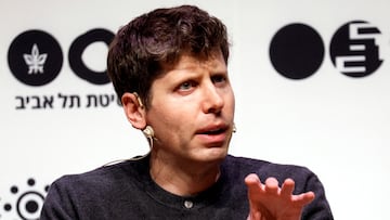 FILE PHOTO: Sam Altman, CEO of Microsoft-backed OpenAI and ChatGPT creator speaks during a talk at Tel Aviv University in Tel Aviv, Israel June 5, 2023. REUTERS/Amir Cohen/File Photo