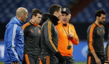 Cristiano Ronaldo y Carlo Ancelotti.