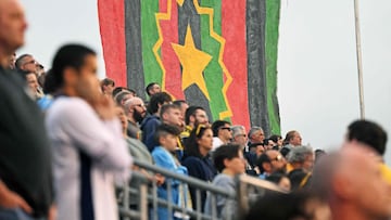 CHESTER, PENNSYLVANIA - JUNE 14: The Philadelphia Union honor Juneteenth before the game against Charlotte FC at Subaru Park on June 14, 2025 in Chester, Pennsylvania. The Union won 2-1. Drew Hallowell/Getty Images/AFP (Photo by Drew Hallowell / GETTY IMAGES NORTH AMERICA / Getty Images via AFP)