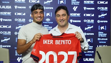 Iker Benito junto a Braulio Vázquez.