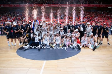 El Real Madrid, campe¨®n de la liga Endesa.