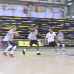 Intensidad y buen juego en el entrenamiento de la Selección