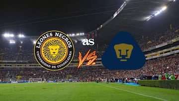 Leones Negros – Pumas en vivo: Copa MX, jornada 2