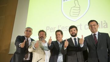 Bartomeu y Collet, juntos por el deporte catalán 'Guanyarem'