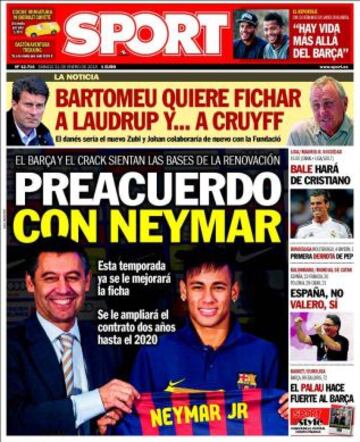 Portadas de la prensa deportiva