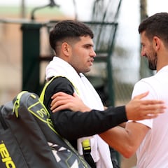 Alcaraz, tras entrenar con Djokovic: “Si pierdo, dicen que pasa algo, no es justo”