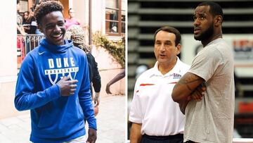 LeBron quiere a su hijo con Krzyzewski en Duke: "Que siga all¨ª cuando llegue mi chico"