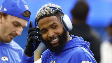 Los Rams adquirieron a Odell Beckham Jr. a mediados de la temporada tras ser cortado por los Browns y registró 27 recepciones para 305 yardas y cinco TDs.