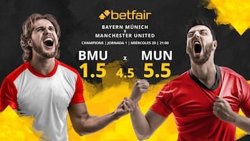 FC Bayern Múnich vs. Manchester United FC: horario, TV, estadísticas, clasificación y pronósticos