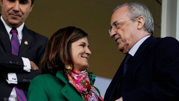 Amaia Gorostiza y Florentino P&eacute;rez. 