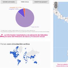 Mapa de casos y muertes por coronavirus por departamentos en Colombia: hoy, 25 de mayo