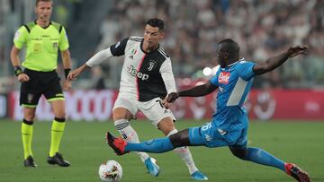 Cristiano, el pasado sábado, durante el partido de la Juventus ante el Nápoles.