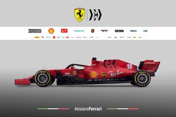 En el nuevo Ferrari han estrechado la parte trasera del monoplaza, que es continuista. Vettel y Leclerc, las dos bazas de Maranello para luchar por el Mundial.