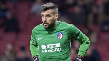 Moyá con el Atlético.