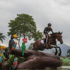 Sólo tres caballos entraron en el tiempo en el trazado de cross