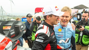 Sébastien Ogier y Ott Tanak.