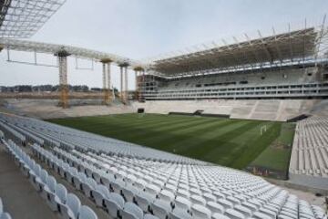 Sede de Sao Paulo. El estadio Arena Sao Paulo en construcción.