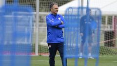 Caparr&oacute;s, durante un entrenamiento reciente. 