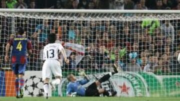 <b>FALLÓ UN PENALTI. </b>En la ida de semis de la Champions 07-08, Cristiano tuvo la oportunidad de batir a Valdés de penalti, pero falló.