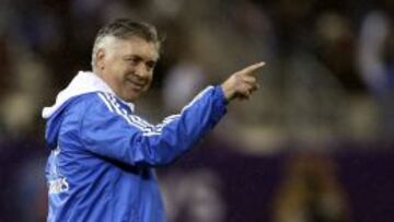 Ancelotti, durante el partido.