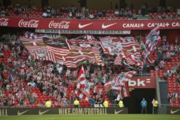 Gran ambiente en San Mamés. 