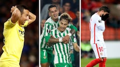 El Betis se mete en dieciseisavos, el Sevilla se complica tras perder ante el Standard de Lieja y al Villarreal le vale un empate.