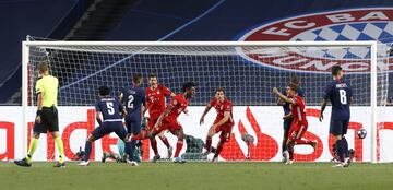 0-1. Kingsley Coman celebró el primer gol.